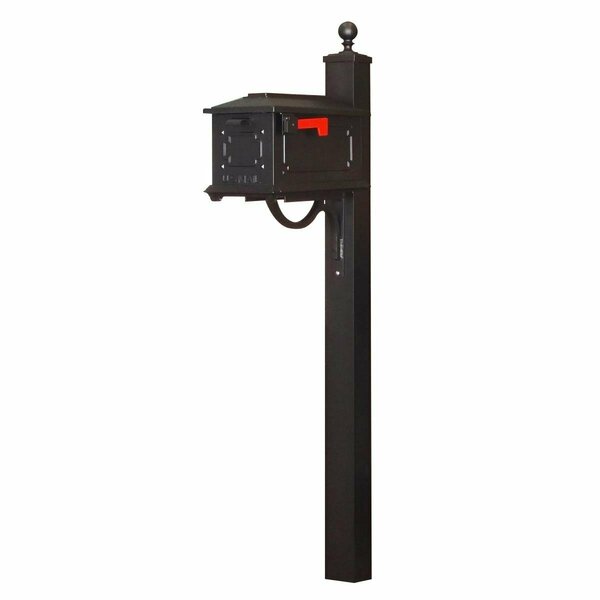 Special Lite Kingston Curbside with Springfield Mailbox Post, Black SCK-1017_SPK-710-BLK